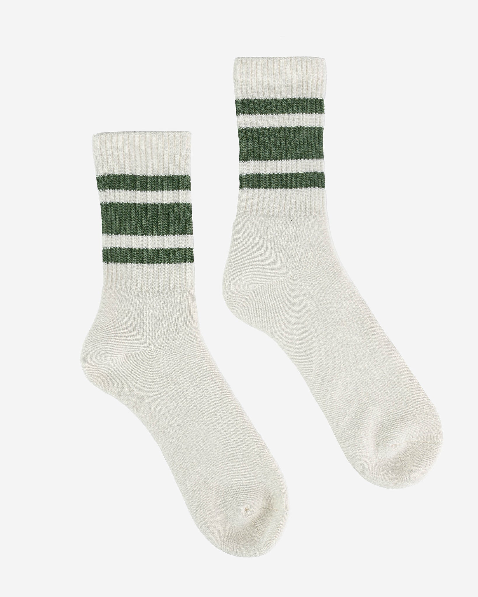 Decka 80s Skater Socks - Short Length - Olive Green